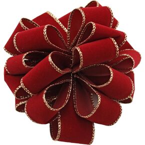 Berwick Offray DWI Value Velvet Ribbon-1-1/2 Wide X 50 Yards-Happiness/Gold Ribbon