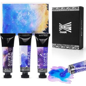 Watercolor Paint Set, Diverse Colors Layering, Attractive Art Watercolor Set, Vibrant Pigments, 3 Layering Colors for Professionals, Beginners, 15ml*3 Tube (Set A)