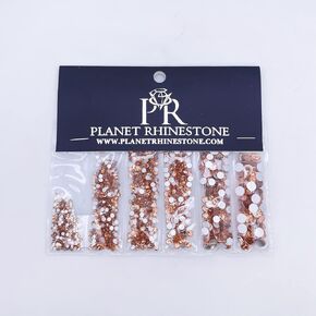 كوكب حجر الراين | أحجار الراين الزجاجية المستديرة ذات الظهر المسطح من الجمشت الفاتح | SS6 SS10 SS12 SS16 SS20 SS30 in Kuwait