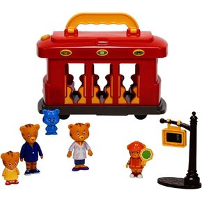 Daniel Tiger's Neighborhood Deluxe Electronic Trolley Includes 5 Family Figures with Lights, Sounds, Music & Crosswalk Accessories! [Amazon Exclusive] in Kuwait