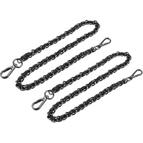 uxcell Purse Chain Strap, Leather Iron Flat Chain Straps Handbag Chains Purse Straps Shoulder Cross Body Replacement Straps
