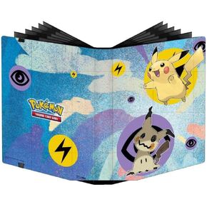 الترا برو - حافظة بطاقات بوكيمون بيكاتشو وميميكيو 9 جيوب - تحمي البطاقات القابلة للتجميع وبطاقات التداول والبطاقات الرياضية وجيوب تحميل جانبية، تحمي وتخزن ما يصل إلى 360 بطاقة بحجم قياسي in Kuwait