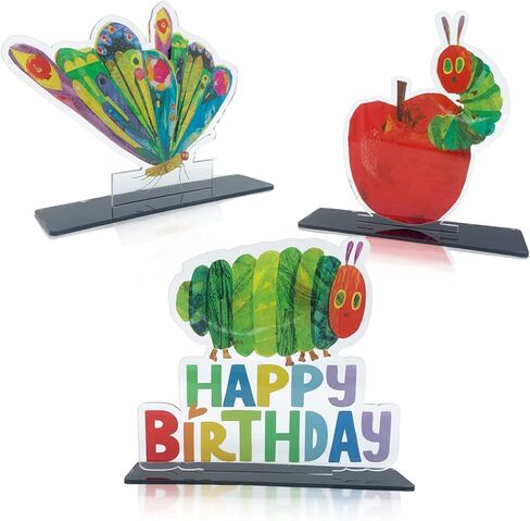 الكرتون جائع جدا ليتل جرين كاتربيلر عيد ميلاد سعيد الجدول المركزية الجدول القبعات العالية الحشرات موضوع الديكور لصبي فتاة 1 عيد ميلاد حزب استحمام الطفل لوازم الزينة التصوير الاكريليك in Kuwait