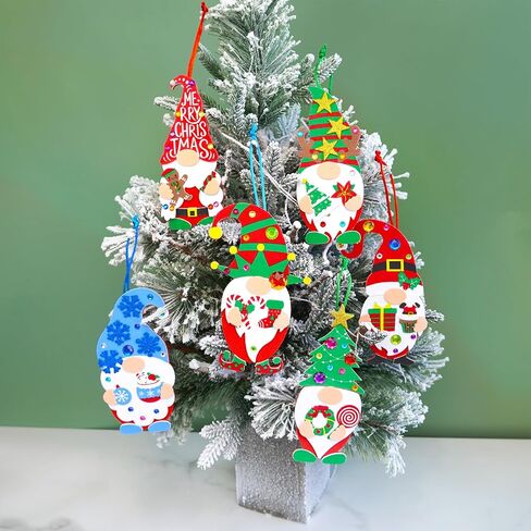 Winlyn 24 مجموعات عيد الميلاد الحرفية مجموعات الشتاء الحرف DIY عيد الميلاد جنوم الحلي الزينة الفن مجموعات جنوم عيد الميلاد ملصقات رغوة للأطفال عطلة الموسمية المنزل الفصول الدراسية الأنشطة حزب تفضل in Saudi Arabia