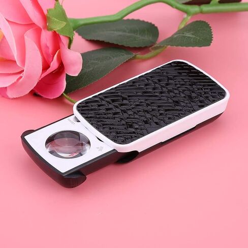 عدسة مكبرة بلونين 30X / 60X / 90X، مكبر بصري للمجوهرات، أداة مجوهرات LED عدسة مكبرة للقراءة، عدسة مكبرة محمولة لإصلاح ساعات المجوهرات (أسود) in Kuwait