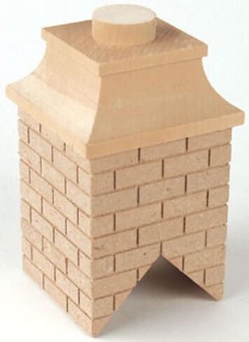 Dollhouse Miniature Unfinished Partially Bricked Chimney in Saudi Arabia