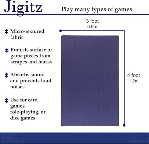 Jigitz Large Neoprene Gaming Mat 2x3ft - Board Game Mats Tabletop Neoprene Table Cover Mouse Pad Large War Gaming Mats in Kuwait