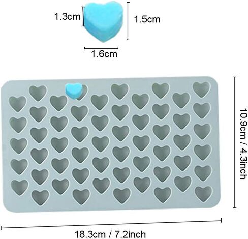 قالب صابون من السيليكون على شكل قلب، أداة صنع لوازم صناعة الصابون، قالب قلب صغير للشوكولاتة، الحلوى، الجيلي، الصمغ، تزيين الكيك، عبوتان in Kuwait