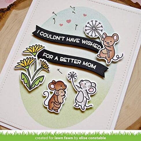 Lawn Fawn Dandy Day 4"x6" Clear Stamp Set and Coordinating Custom Craft Die Set (LF2217, LF2218), Bundle of 2 Items in Saudi Arabia