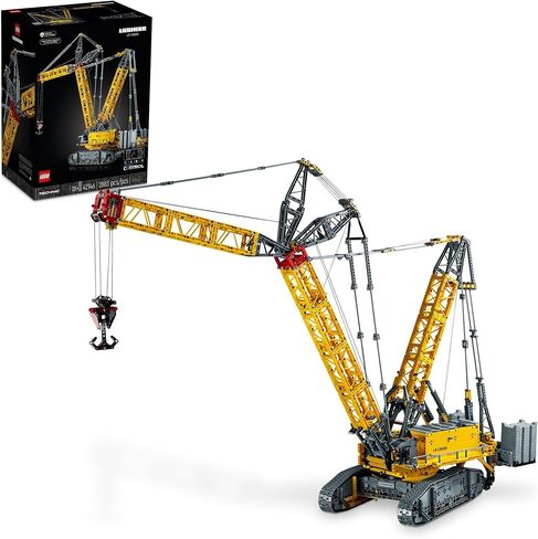 LEGO Technic Liebherr Crawler Crane LR 13000 42146 Advanced Building Kit for Adults, Build and Display a Rewarding Project, Model Crane with Incredible Details Including Winch System and Luffing Jib in Saudi Arabia