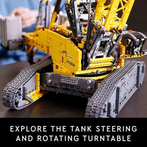 LEGO Technic Liebherr Crawler Crane LR 13000 42146 Advanced Building Kit for Adults, Build and Display a Rewarding Project, Model Crane with Incredible Details Including Winch System and Luffing Jib in Saudi Arabia