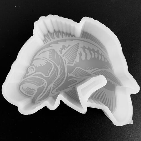 Bass Fish & Turtle Pack of 2 Freshie Molds Silicone Mold, Fish Car Freshie Mold Oven Safe, Sea Turtle Freshie Mold Fall, Mold for Baking Aroma Beads, Clay Mold, Candle Mold, Soap Molds in Kuwait