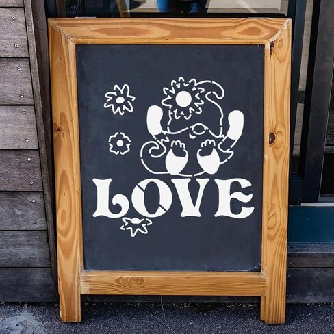 12pcs Gnomes Stencils Painting Reusable Gnome Sunflower Paint Stencil DIY Crafts Small Dwarf Decoration Stencil for Painting on Wall and Wood Sign in Kuwait