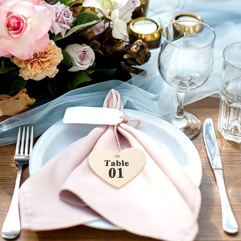 Qfeley 60 قطعة خشبية الحب على شكل قلب، قطع خشبية غير منتهية مع فتحات خشبية فارغة معلقة القلب الحلي مع خيط طبيعي للحفلات المنزل عيد الميلاد عيد الحب in Kuwait