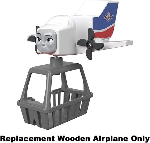 Replacement Part for Thomas and Friends Wooden Train Set - FXT66 ~ Wood Big World Adventures ~ Replacement Wooden Airplane, White, Red, Blue in Saudi Arabia