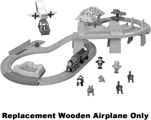 Replacement Part for Thomas and Friends Wooden Train Set - FXT66 ~ Wood Big World Adventures ~ Replacement Wooden Airplane, White, Red, Blue in Saudi Arabia