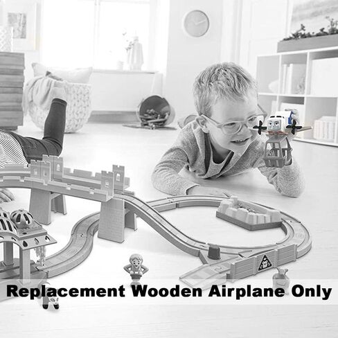 Replacement Part for Thomas and Friends Wooden Train Set - FXT66 ~ Wood Big World Adventures ~ Replacement Wooden Airplane, White, Red, Blue in Saudi Arabia