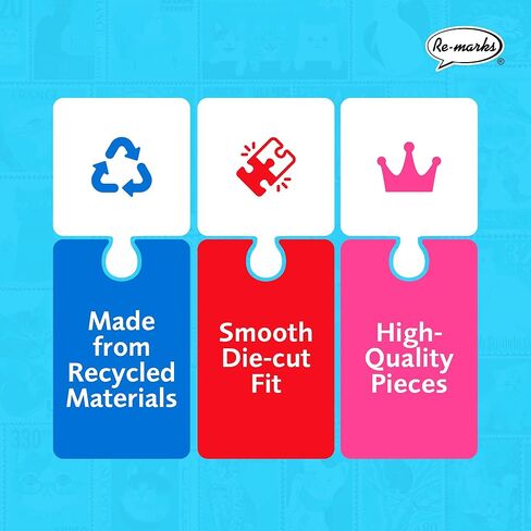 Re-marks Cat Postage-Stamp Collage Puzzle, 500-Piece Puzzle for All Ages in Kuwait