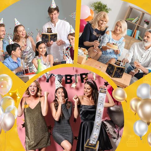 صندوق هدايا نقود باللونين الأسود والذهبي، صندوق نقود للهدايا النقدية، صندوق نقود لعيد الميلاد للنقود in Kuwait