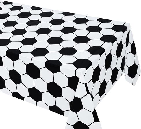 HHHLCWA 3 قطع مفرش طاولة بتصميم كأس العالم لكرة القدم 2022 لوازم زينة حفلات كرة القدم، 220 × 131 سم in Kuwait
