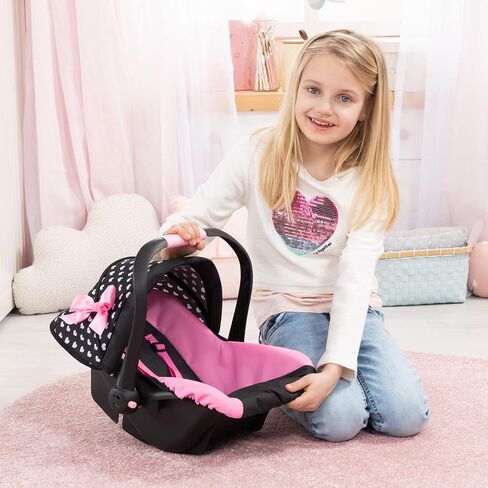 Bayer Design Doll Car Seat, Deluxe Baby Carrier for Dolls up to 18 in, Pink in Saudi Arabia