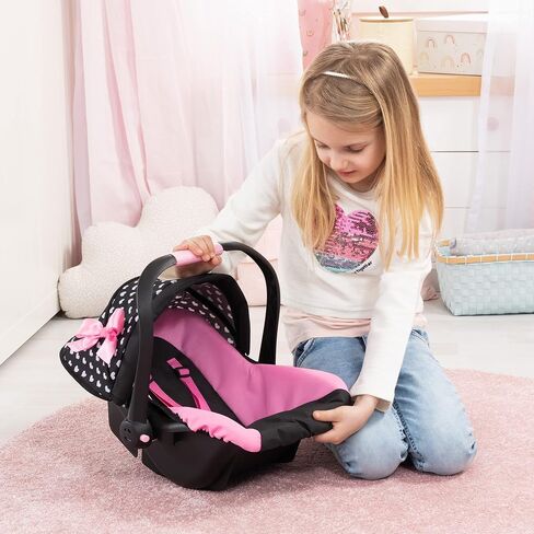 Bayer Design Doll Car Seat, Deluxe Baby Carrier for Dolls up to 18 in, Pink in Saudi Arabia