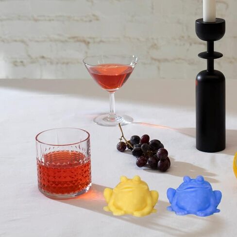 ONNPNN 3D الضفدع شكل قالب شمعة، لطيف الضفدع على شكل قوالب راتنجات الايبوكسي، قوالب السيليكون الضفدع فندان، أداة الخبز المطبخ الحيوان لSugarcraft حلوى الشوكولاته الصابون الطين الجص ديكور المنزل in Kuwait