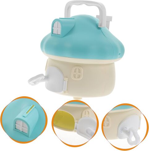 Mushroom Piggy Bank, Cartoon Mushroom House Piggy Bank, Cartoon Piggy Bank Mushroom House Coin Holder, Plastic Coin Bank Money Box for Easter Holiday Birthday Gift in Kuwait