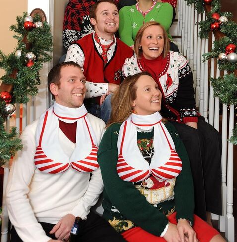 القمر قارب الأبيض الفيل الهدايا بيكيني وشاح الكمامة هدية عيد الميلاد المزحة لوازم سترة قبيحة ديكور الحفلات in Kuwait