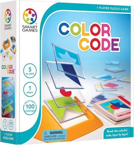SmartGames Color Code Cognitive Skill-Building Puzzle Game Featuring 100 Challenges for Ages 5 - Adult in Saudi Arabia