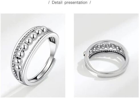 جن اكس ان خاتم فيدجيت تو ماي ابنت، خاتم فيدجيت لتخفيف القلق للنساء، خاتم قابل للتعديل لتخفيف القلق بالوان قوس قزح، هدايا مجوهرات in Kuwait