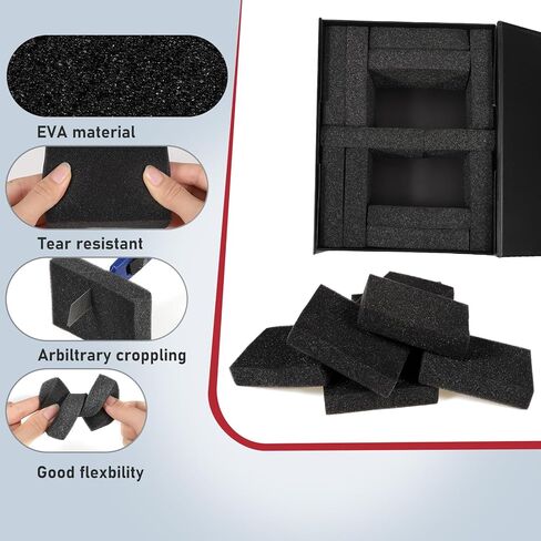 فواصل بطاقات يو سبيدي لصناديق التخزين، فواصل إسفنجية متعددة الوظائف فواصل صناديق تخزين تجارية، إسفنجة عازلة للصوت ممتصة للصدمات لمعظم الصناديق (30 قطعة) in Kuwait