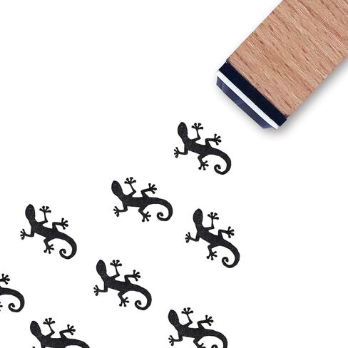 Lizard Rubber Stamp, 3/5 Inch Small Mini Stamp for Scrapbooking Card Making Planner in Saudi Arabia