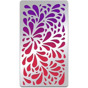 BENECREAT Bee Stencils, 7x4 Inch Hexagon Honeycomb Stainless Steel Drawing Stencil Spring Summer Honey Template for Wood Carving, Journal Making, Scrapbooking