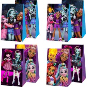 EKIH 12pcs Monster High Party Favor Gift Bags, Monster High Birthday Party Supplies for Kids Party in Kuwait