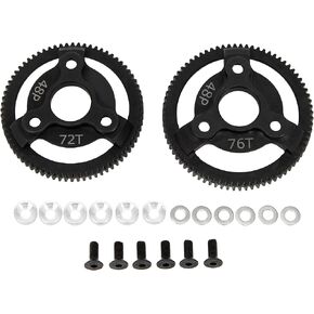 RC Car Hardened Steel Spur Gear 48P for Traxxas Slash 2WD/Drag Slash/Bandit Upgrade Parts (72T-76T /48P)