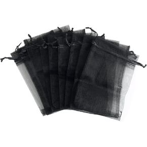 Daszui 60Pcs Organza Bags 8x12 Inches Mixed Color with Drawstring Favor Bags, Jewelry for Wedding Parties Party, Toy Candy, Christmas Favor Gift Bags (8x12 inches, Mixed Color)