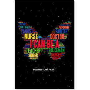 FLYAB Inspirational Classroom Posters,Motivation Posters Career Options Positive Posters for Middle School Elementary Classroom Bulletin Board Decorations Classroom Poster Teacher Supplies in Kuwait