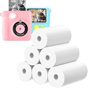 Anchioo ألعاب الكاميرا المطبوعة الفورية للأطفال الصغار الذين تتراوح أعمارهم بين 3-8 سنوات، هدايا عيد ميلاد للأولاد والبنات مع تسجيل فيديو عالي الدقة 1080 بكسل، لعبة سفر إلكترونية بكاميرا سيلفي رقمية للأطفال مع ورق صور 6 أقلام ألوان - أزرق in Kuwait