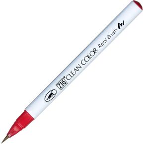 Kuretake ZIG Clean Color Real Brush Pen, Geranium Red Ink in Kuwait