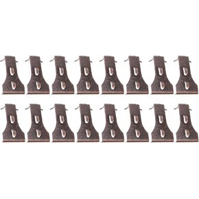 16Pcs Brick Hook Clips Steel Brick Hanger Fits Standard Size Bricks 2 1/4 Inch to 2 3/8 Inch in Height Heavy Duty Brick Wall Clips Siding Hooks for Hanging No Drill and Nails