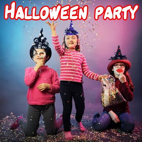 Halloween Headbands,Halloween Witch Hat Headband,Costume Party Holiday Accessories for Costume Halloween Party Decoration,10 Pack in Kuwait