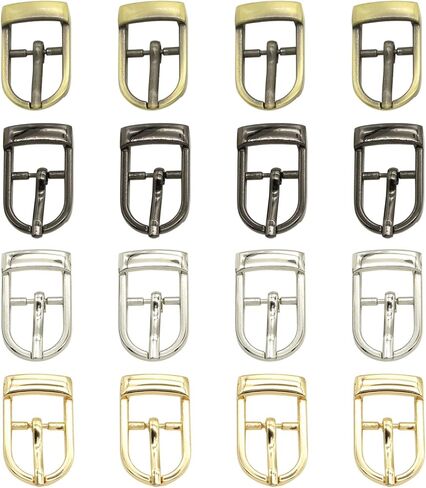 Asamuyu 16 Pieces Metal Belts Buckles Pin Buckle Single Prong Buckle for Leather Hardware (1.35cm) in Kuwait