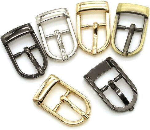 Asamuyu 16 Pieces Metal Belts Buckles Pin Buckle Single Prong Buckle for Leather Hardware (1.35cm) in Kuwait