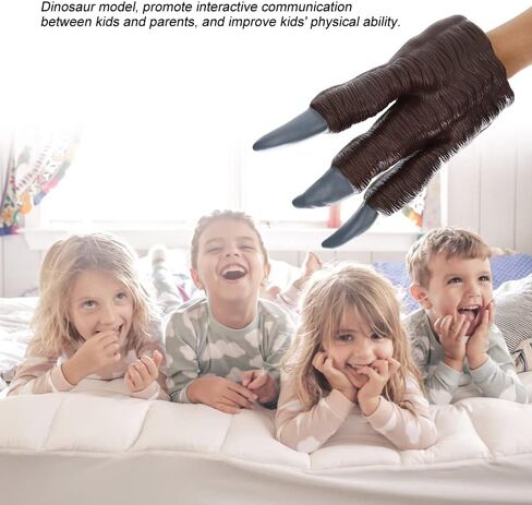 قناع الديناصورات 3 قطع وبدلة مخلب الديناصورات لملابس الديناصورات مستوحاة من فيلم العالم الجوراسي، نسيج ولون واقعيين (تاربوصور، L) in Kuwait