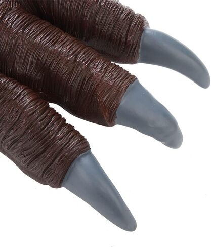 قناع الديناصورات 3 قطع وبدلة مخلب الديناصورات لملابس الديناصورات مستوحاة من فيلم العالم الجوراسي، نسيج ولون واقعيين (تاربوصور، L) in Kuwait