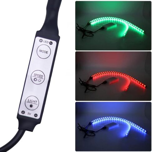 شريط اضاءة للسكوتر الكهربائي، شريط اضاءة فوكس ان اس كيه ملون قابل للطي لسكوتر شاومي والدخن ولوح التزلج وحزام اضاءة لركوب الدراجات والسلامة in Kuwait