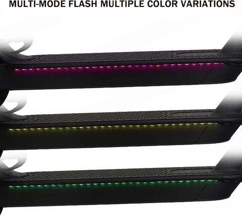 شريط اضاءة للسكوتر الكهربائي، شريط اضاءة فوكس ان اس كيه ملون قابل للطي لسكوتر شاومي والدخن ولوح التزلج وحزام اضاءة لركوب الدراجات والسلامة in Kuwait