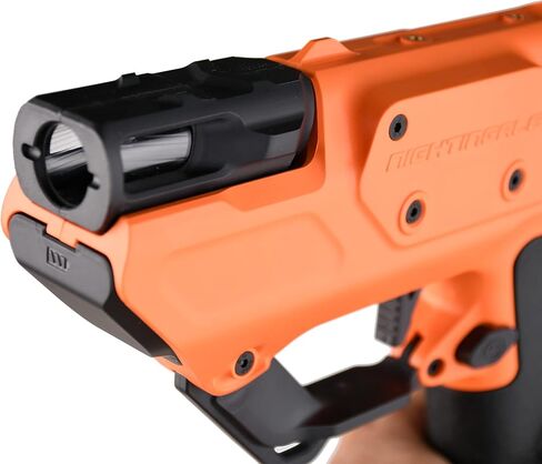 وركر لعبة مسدس مسدس بنصف سهم مغناطيسي قوي شبه تلقائي من نايتنجيل بلاستر برو يمكنك تركيبه بنفسك (البطارية غير متضمنة) اسود برتقالي in Kuwait