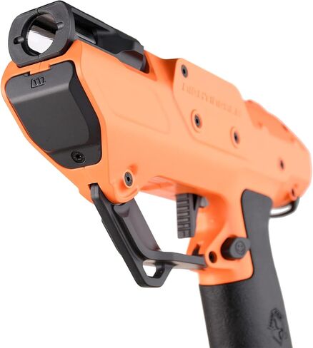 وركر لعبة مسدس مسدس بنصف سهم مغناطيسي قوي شبه تلقائي من نايتنجيل بلاستر برو يمكنك تركيبه بنفسك (البطارية غير متضمنة) اسود برتقالي in Kuwait